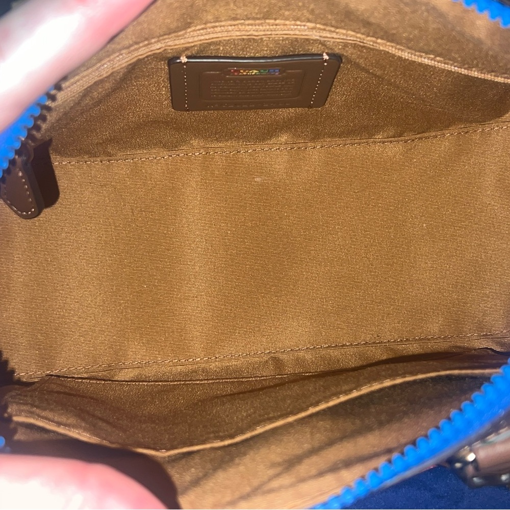 Coach Pride Rainbow Rowan Satchel with Rainbow Strap - Picture 6 of 8